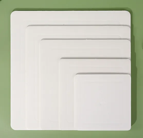 4/6/8/10/12-palčni kvadratni pladenj za torto, podloga iz papirja za torte, spodnji pladenj škatle za rojstnodnevno torto Fbb papir za živila Ivory Board